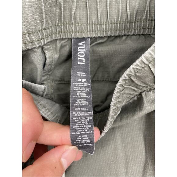 Vuori Ripstop Pants Men’s Large Olive Casual Outdoor Utility 945 - Picture 6 of 9